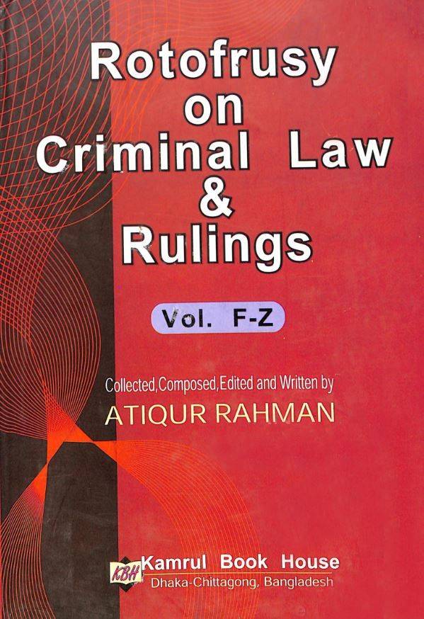 Rotofrusy on Criminal Law & Rulings. Vol-1I (F-Z)